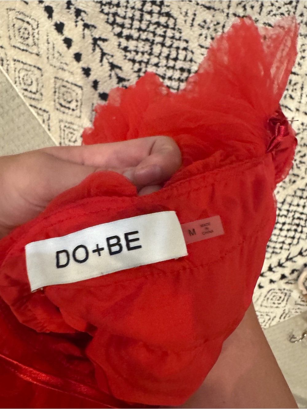 DO+BE Red Ruffled Mini Dress - Picture 4 of 4